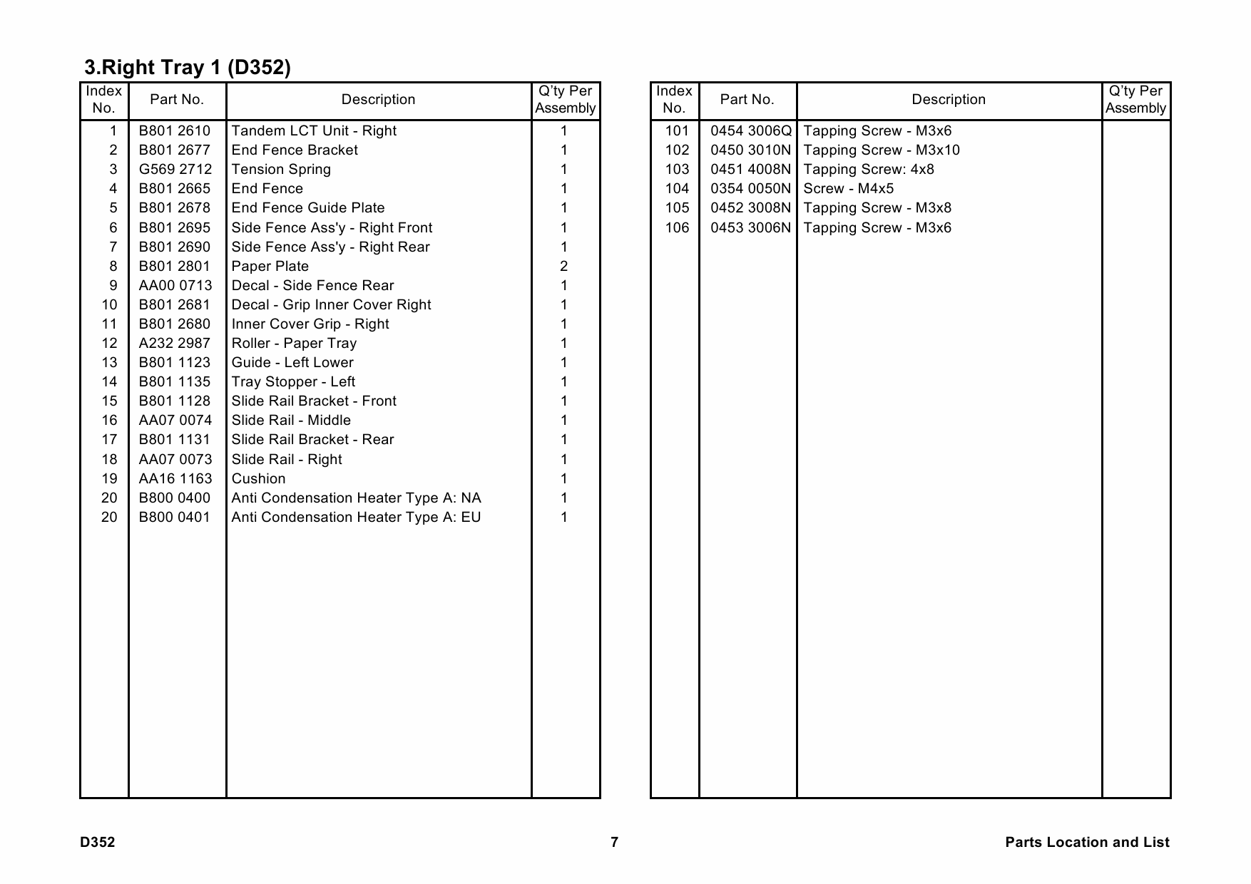 RICOH Options D352 LCIT-PB3050 Parts Catalog PDF download-4